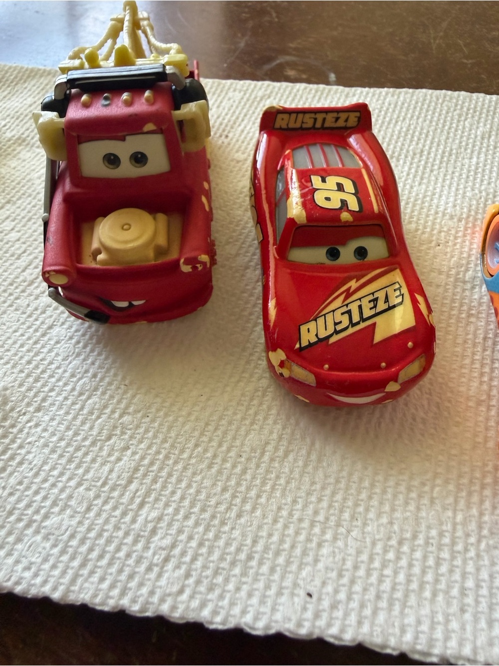 Disney Pixar Toys lighting McQueen mater glow racers race car toys Disney cars - Picture 7 of 8